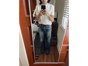 Cos Knitted T-Shirt in Cream